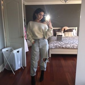 Super soft off the shoulder sweater